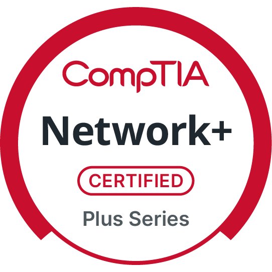CompTIA Network+ badge on Credly